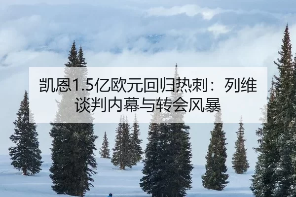 凯恩1.5亿欧元回归热刺：列维谈判内幕与转会风暴